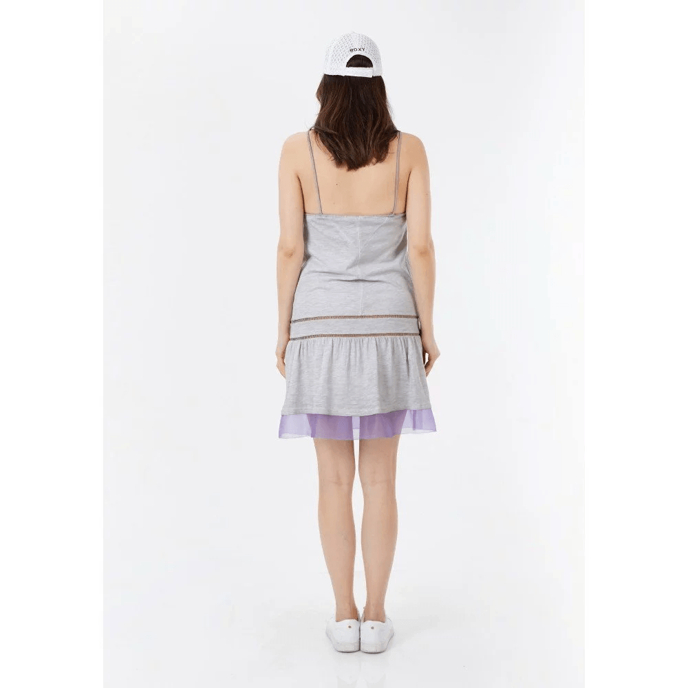 Organza Aksesuarlı Askılı Elbise