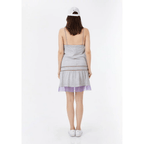Organza Aksesuarlı Askılı Elbise
