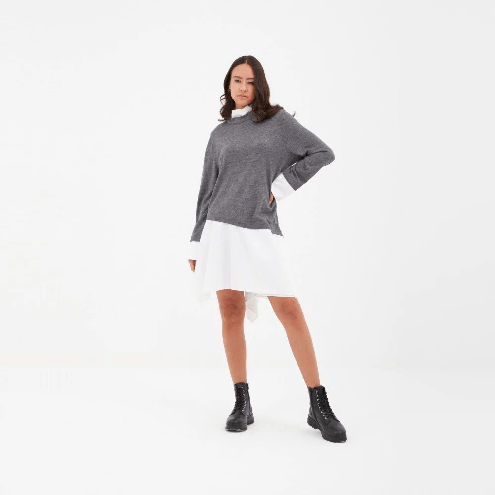 Organza Aksesuarlı Elbise