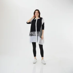 Trikolu Dantel ve Şifon Aksesuarlı Tunik
