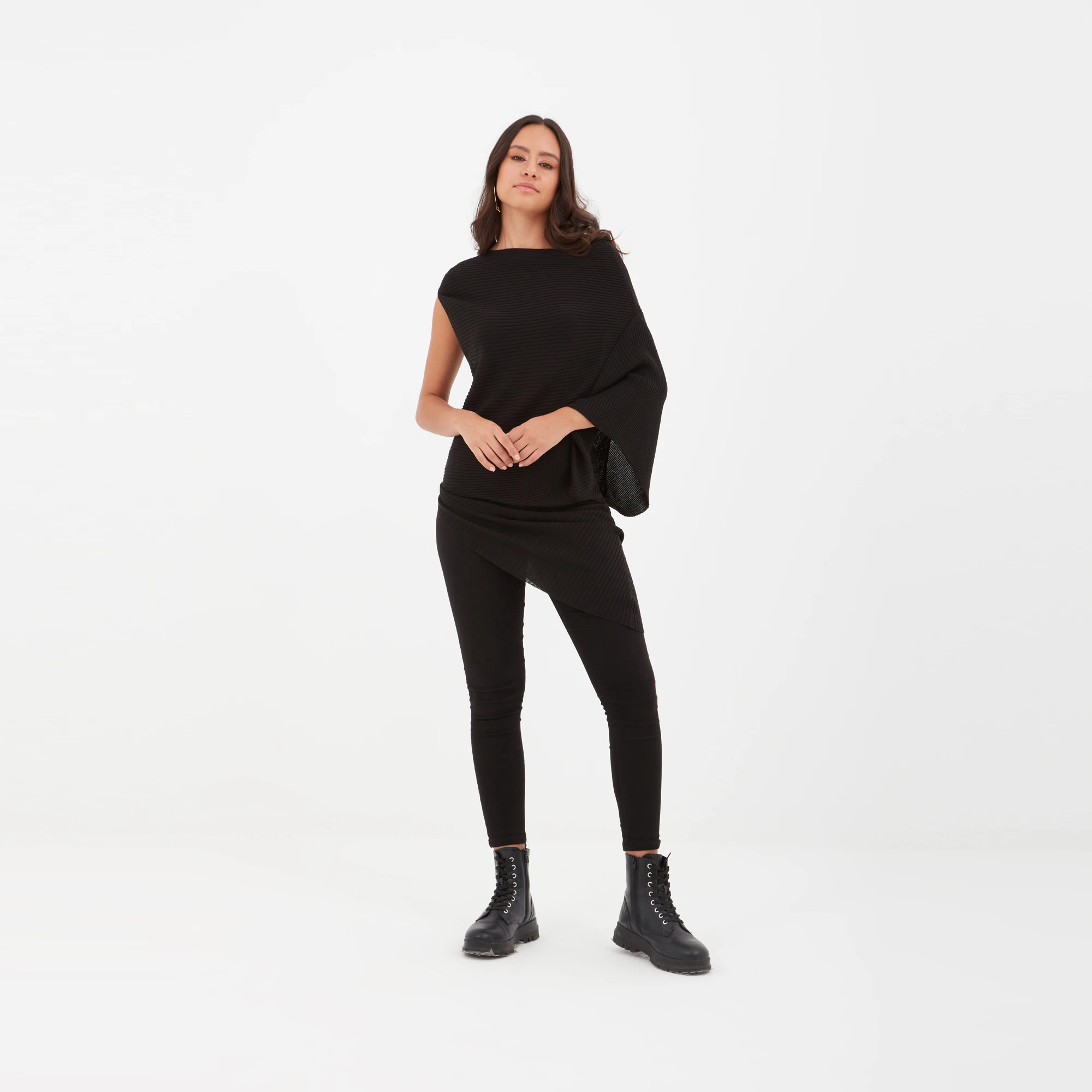 5022 Velev Triko Bluz Siyah