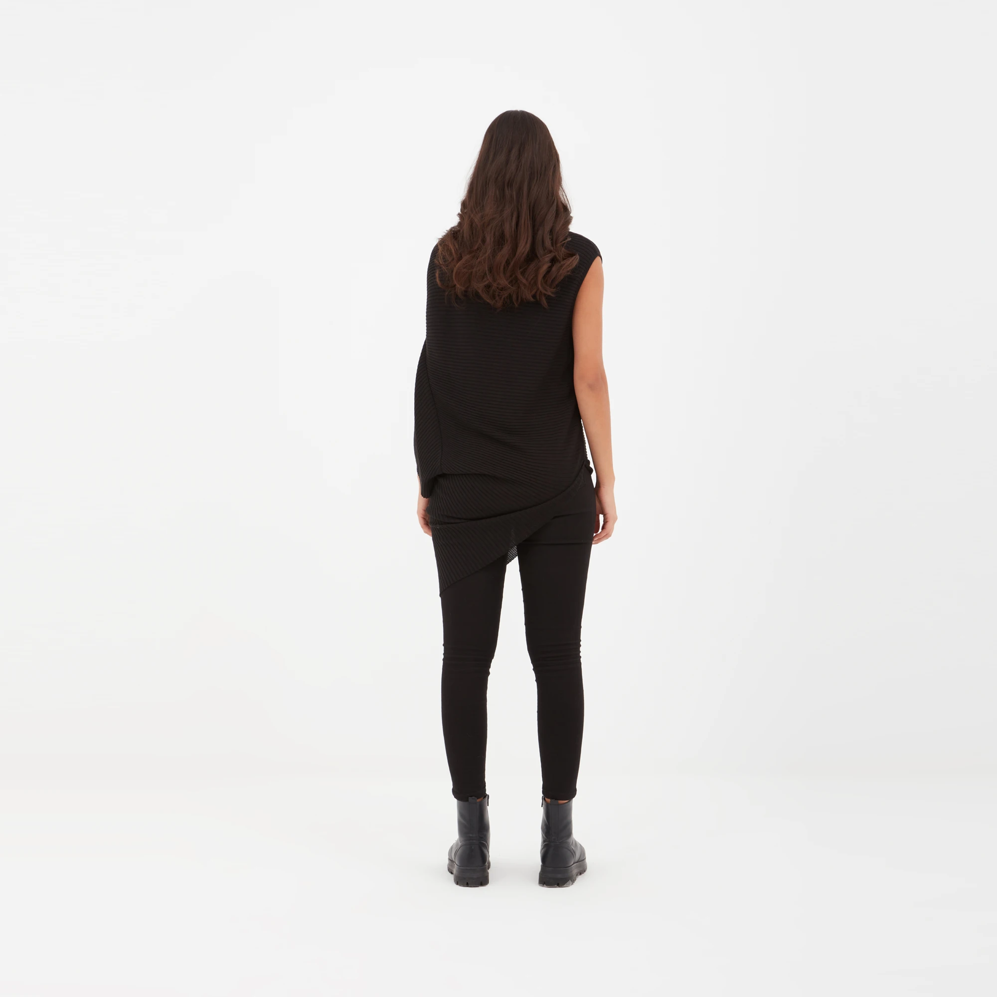 5022 Velev Triko Bluz Siyah